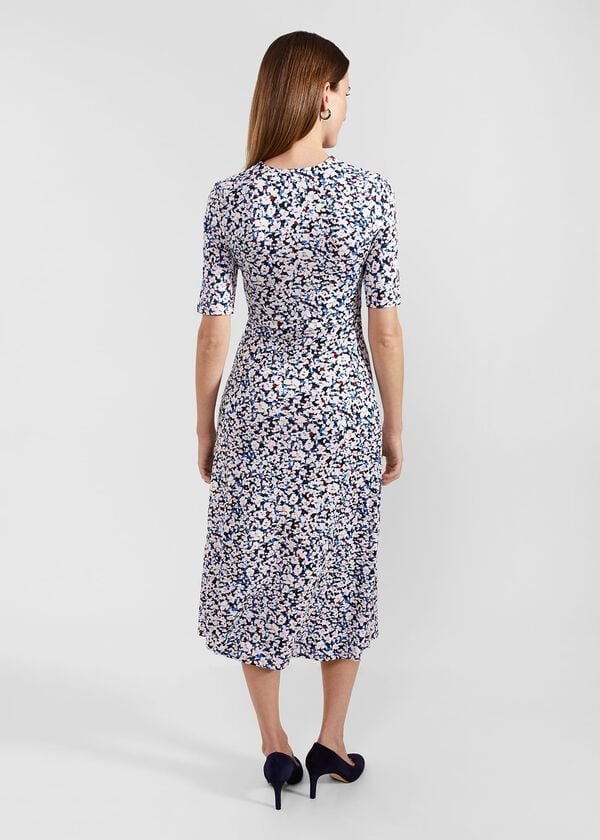 Hobbs Frankie Dress Navy Multi
