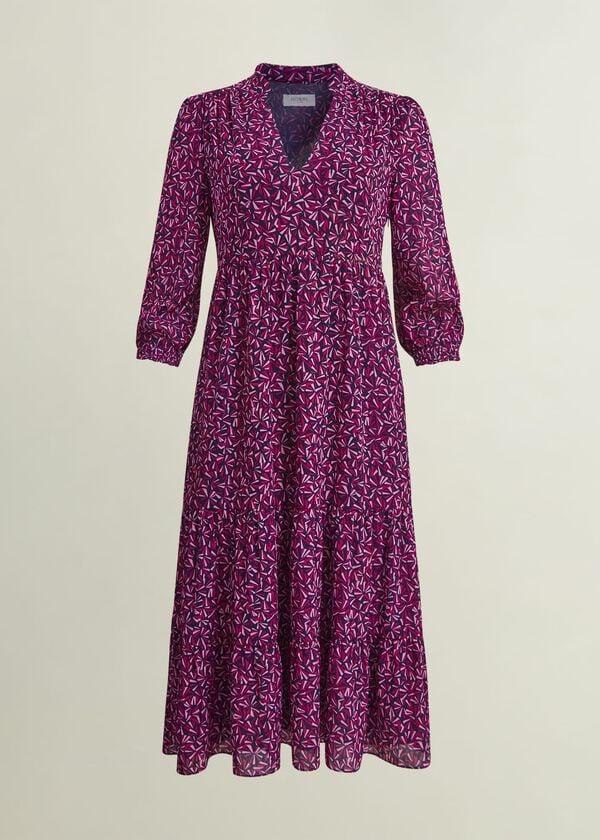 Hobbs Freda Dress Navy Multi