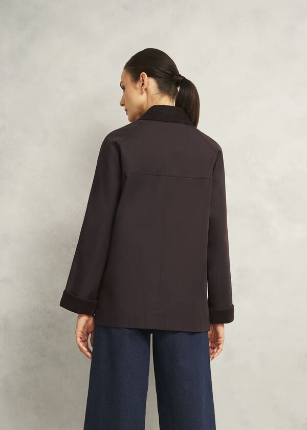 Hobbs Gabby Barn Jacket Chocolate