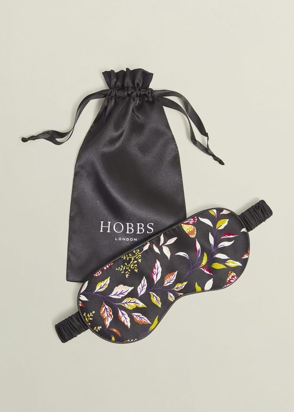 Hobbs Gabrielle Silk Eye Mask Navy Multi