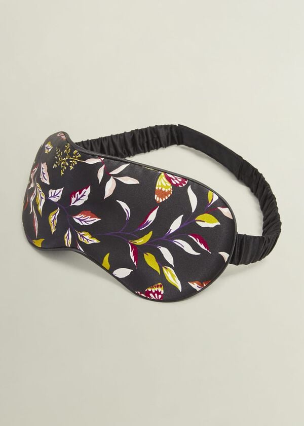Hobbs Gabrielle Silk Eye Mask Navy Multi