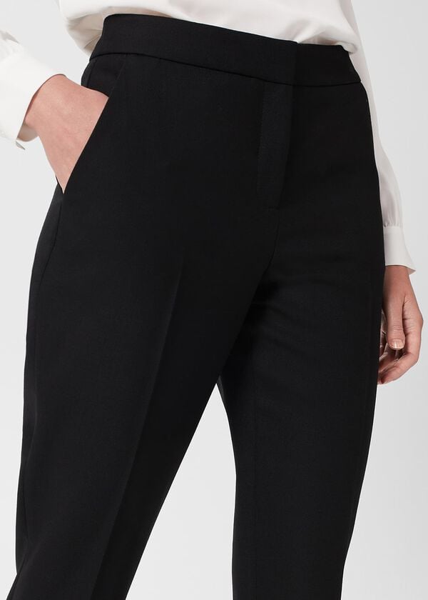 Hobbs Gael Wool Blend Trousers Black