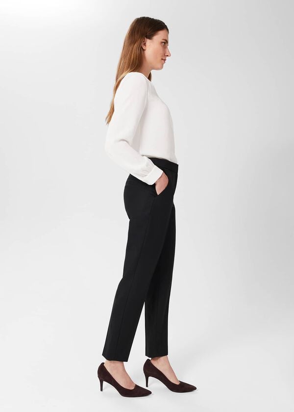 Hobbs Gael Wool Blend Trousers Black