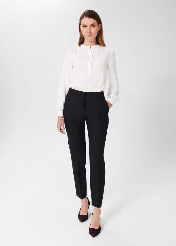 hobbs Gael Wool Blend Trousers Black
