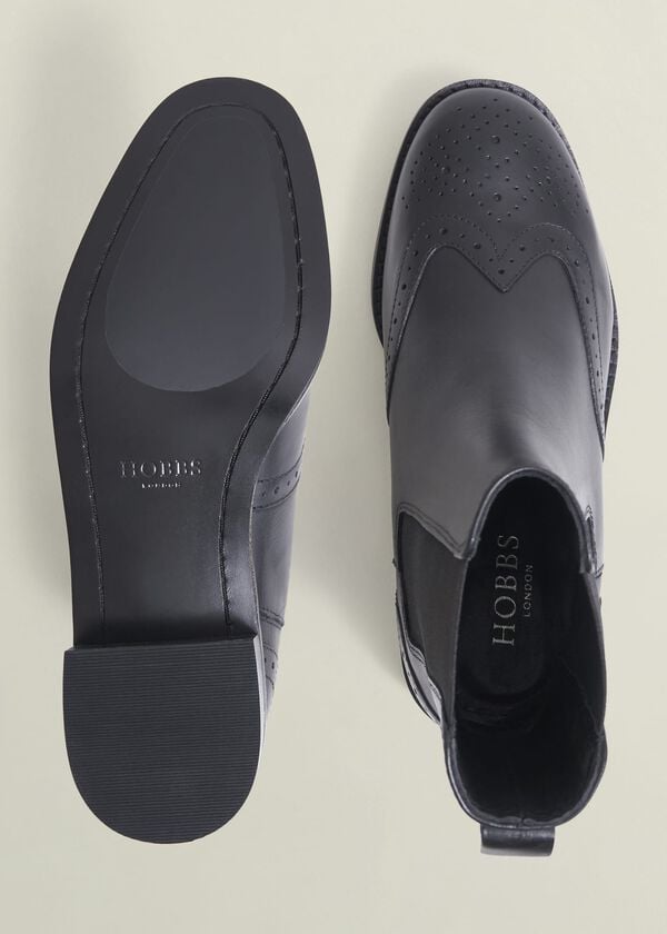 Hobbs Genevieve Leather Chelsea Boots Black