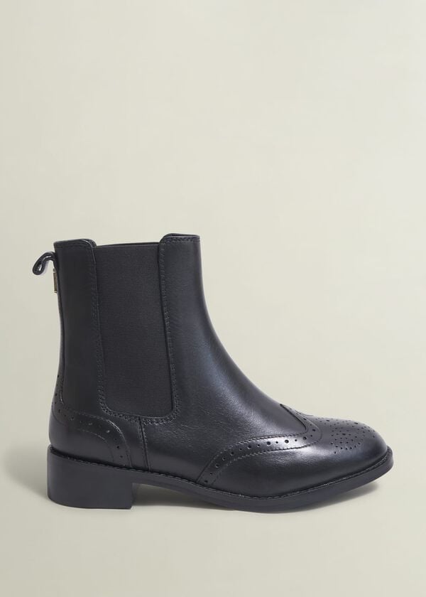 hobbs Genevieve Leather Chelsea Boots Black