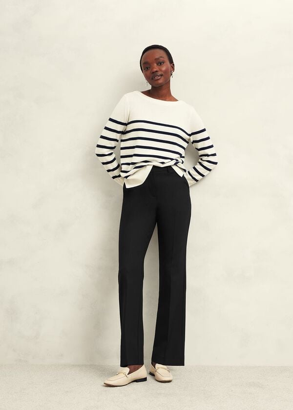 hobbs Gerrie Straight Trousers Black