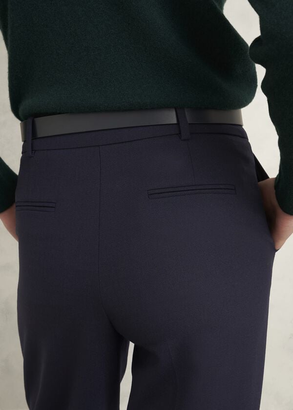 Hobbs Gerrie Straight Trousers Navy