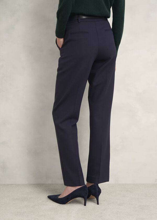 Hobbs Gerrie Straight Trousers Navy