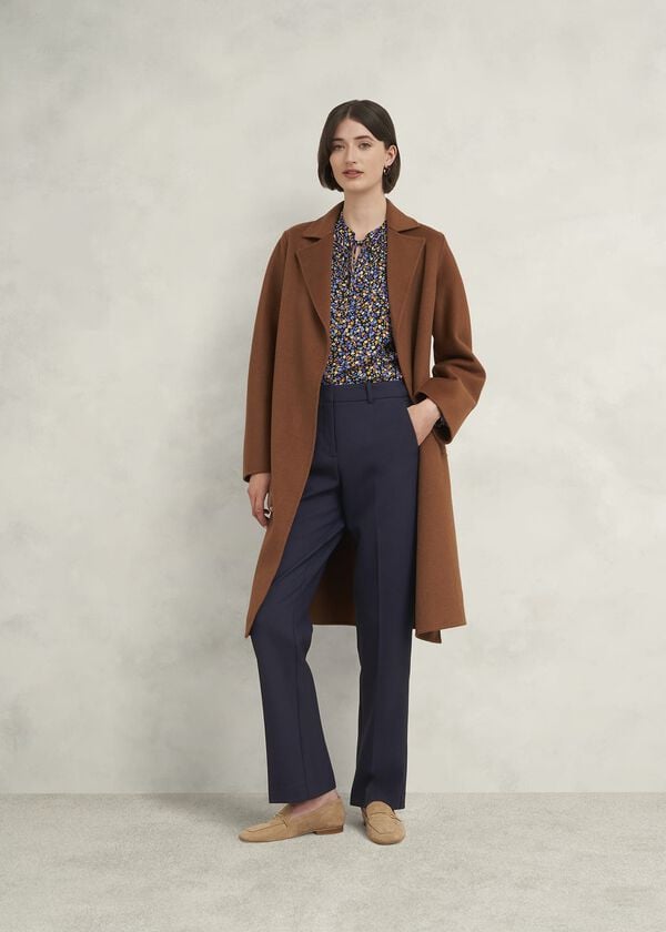 hobbs Gerrie Straight Trousers Navy