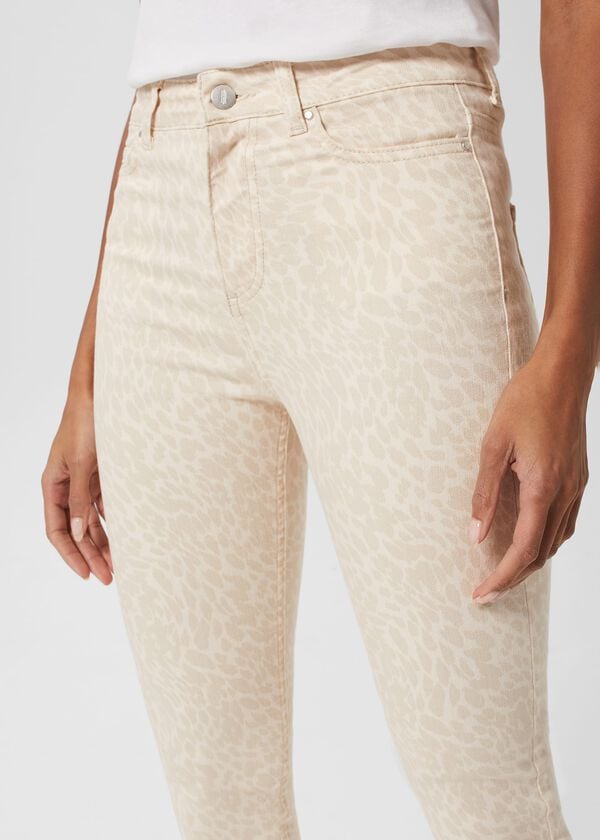 Hobbs Gia Sculpting Jeans Buttercrm Beige