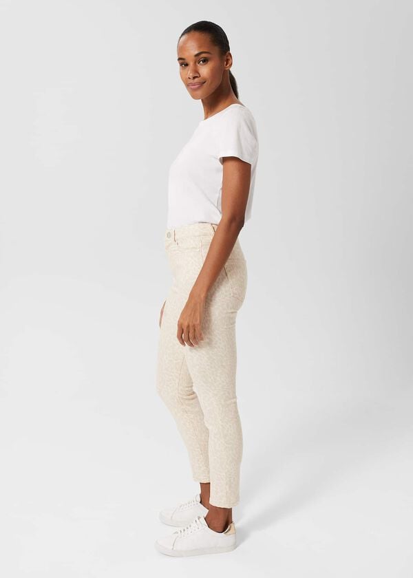 Hobbs Gia Sculpting Jeans Buttercrm Beige