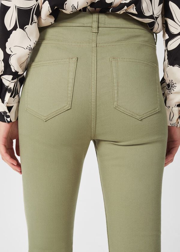 Hobbs Gia Sculpting Jeans Light Green