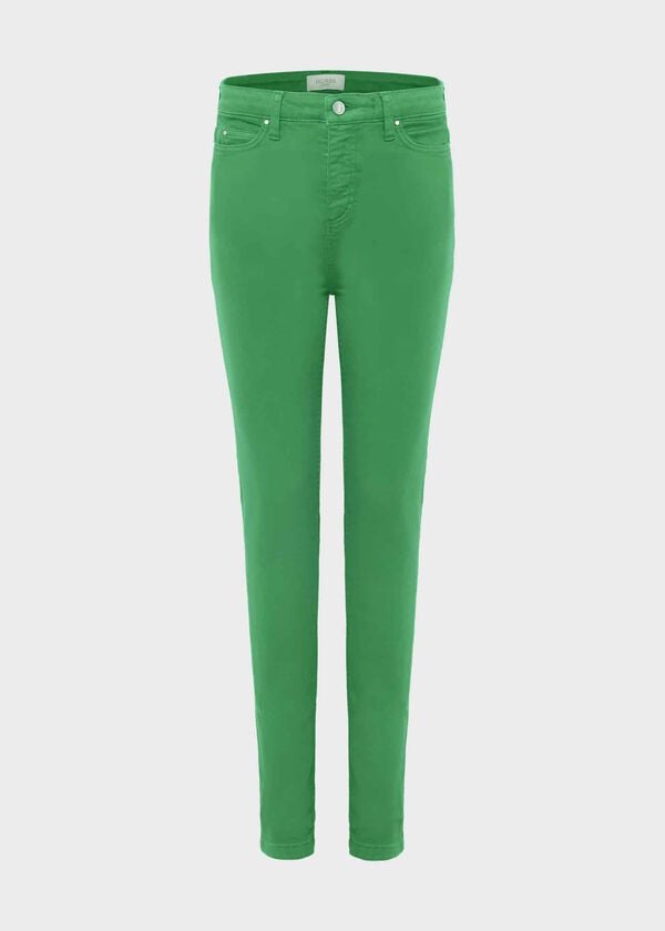 Hobbs Gia Sculpting Jeans Pea Green