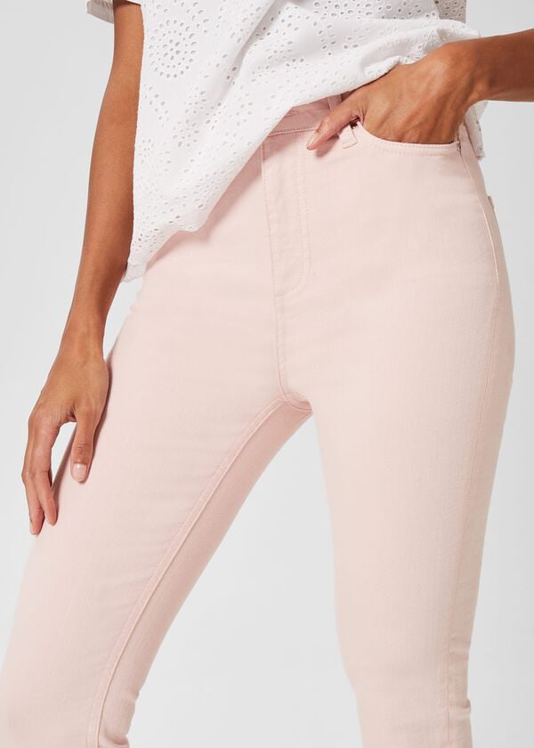 Hobbs Gia Sculpting Jeans Warm Pink