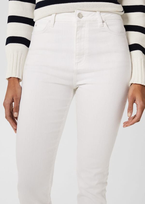 Hobbs Gia Sculpting Jeans White