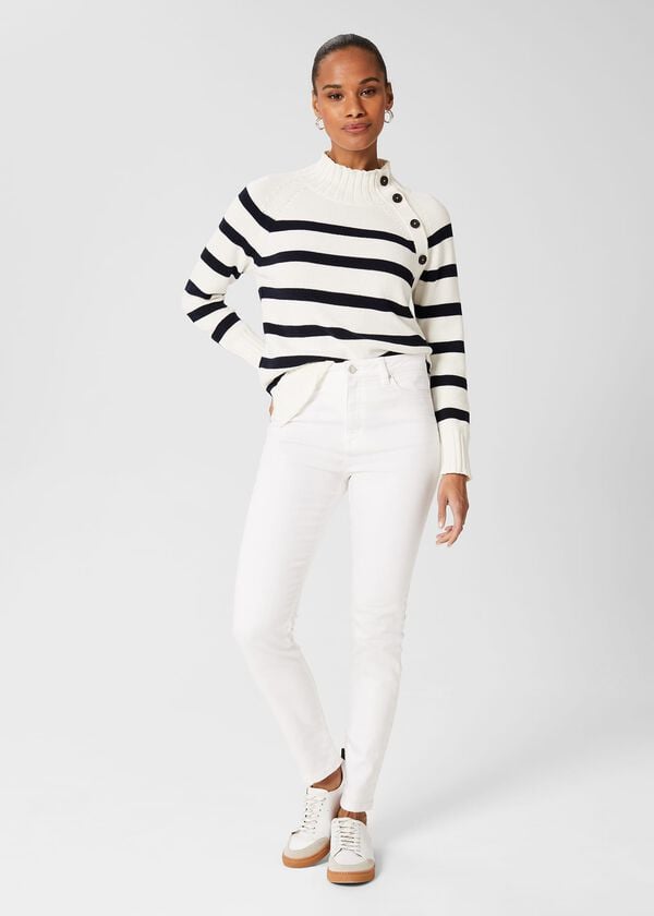 hobbs Gia Sculpting Jeans White