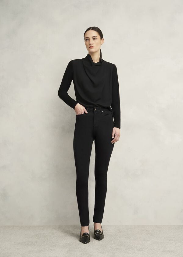 hobbs Gia Sculpting Jeans With Stretch Black