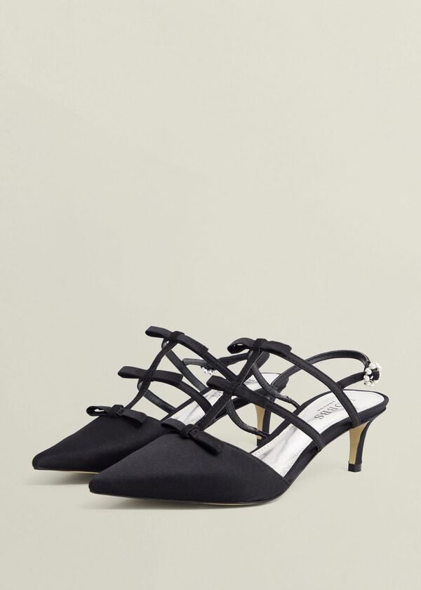 Hobbs Gosford Satin Heels Black