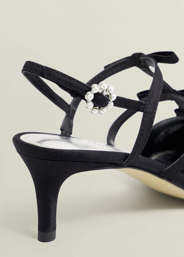 Hobbs Gosford Satin Heels Black