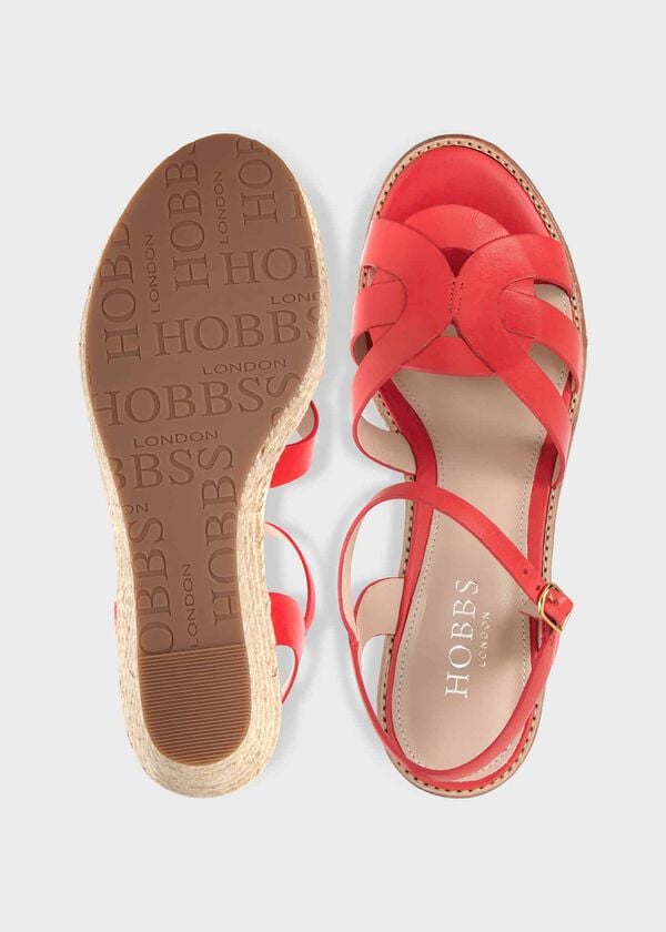 Hobbs Grace Espadrille Flame Red
