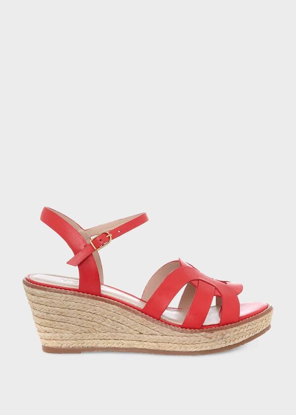 hobbs Grace Espadrille Flame Red