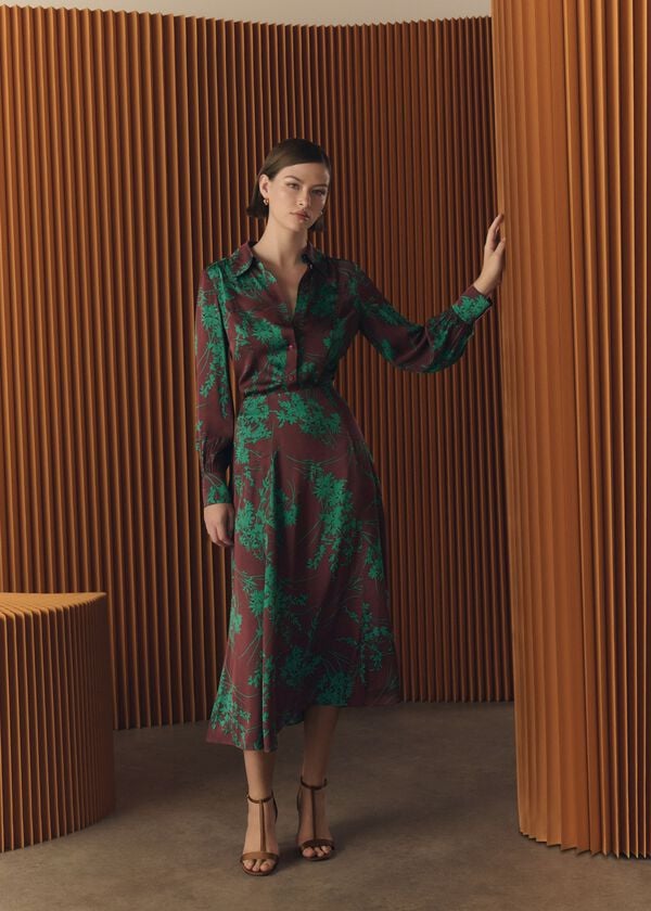 hobbs Grasmere Shirt Brown Green