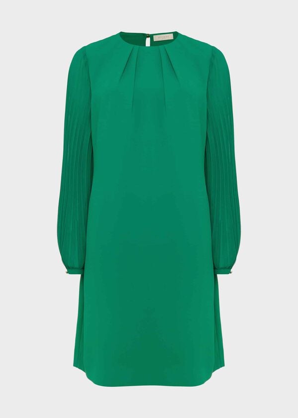 Hobbs Greta Popover Dress Field Green