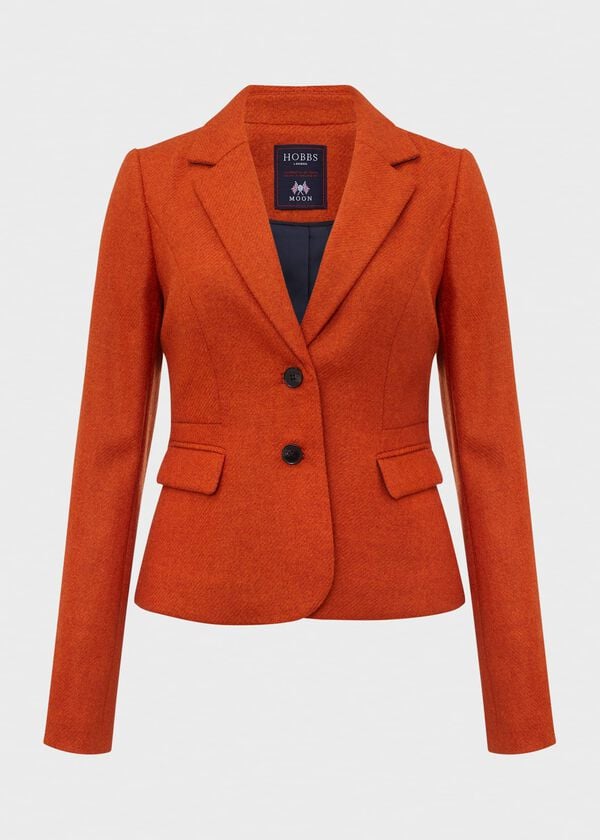 Hobbs Hackness Wool Jacket Orange