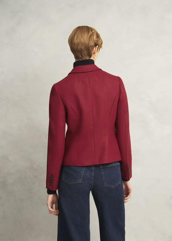 Hobbs Hackness Wool Jacket Red