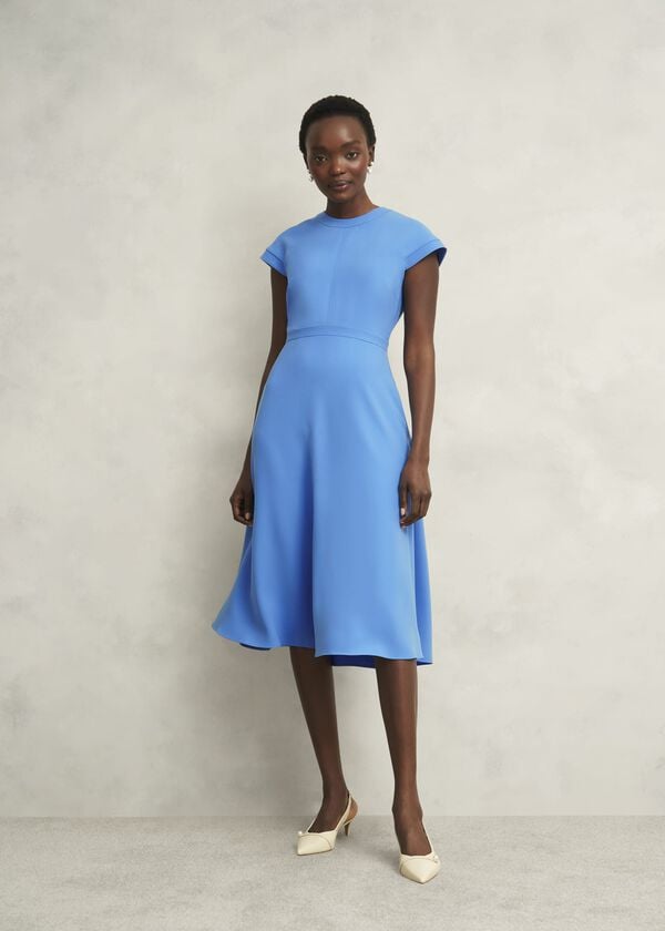 hobbs Hallie Dress Hydrangea Blue