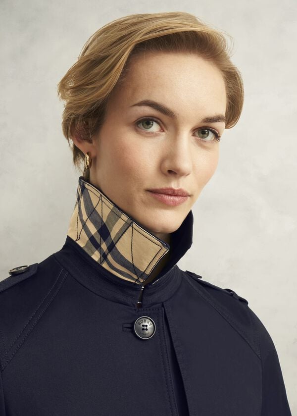 Hobbs Hallie Shower Resistant Trench Navy