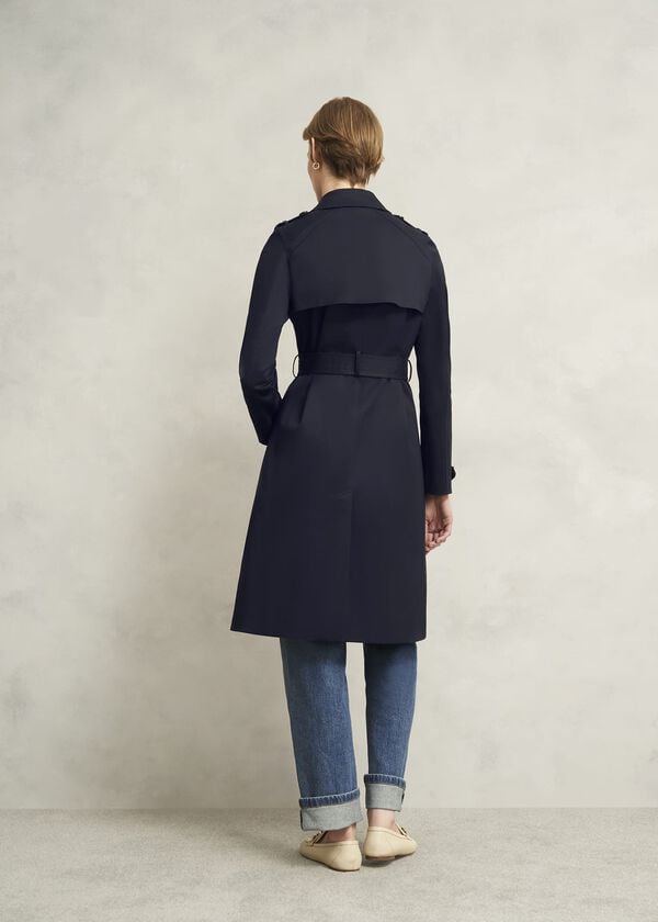 Hobbs Hallie Shower Resistant Trench Navy
