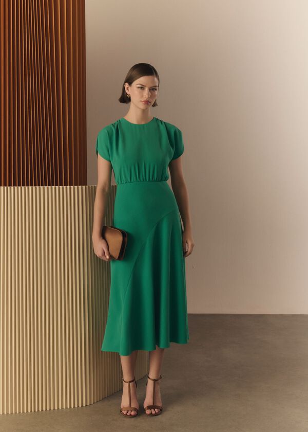 hobbs Hampton Dress Viridian Green
