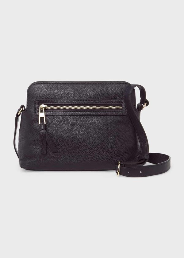 Hobbs Hampton Leather Crossbody Bag Navy