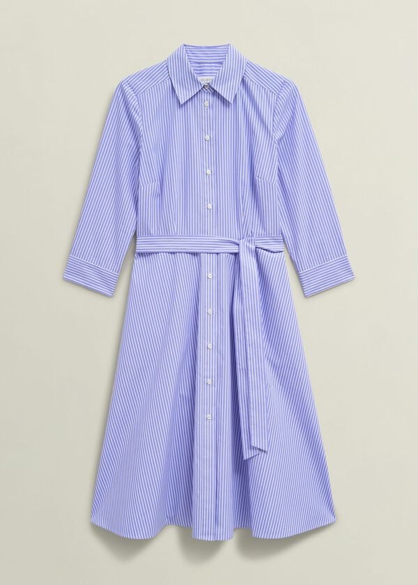 Hobbs Harlow Dress Blue Ivory