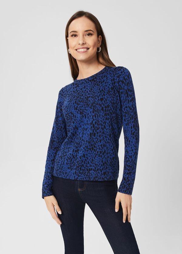 Hobbs Harlow Jumper Black Cobalt