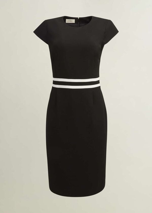 Hobbs Harmony Dress Black Ivory
