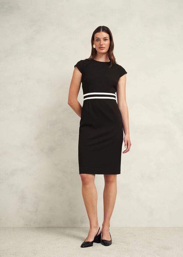 hobbs Harmony Dress Black Ivory