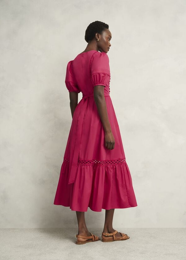 Hobbs Harriet Dress Bright Pink