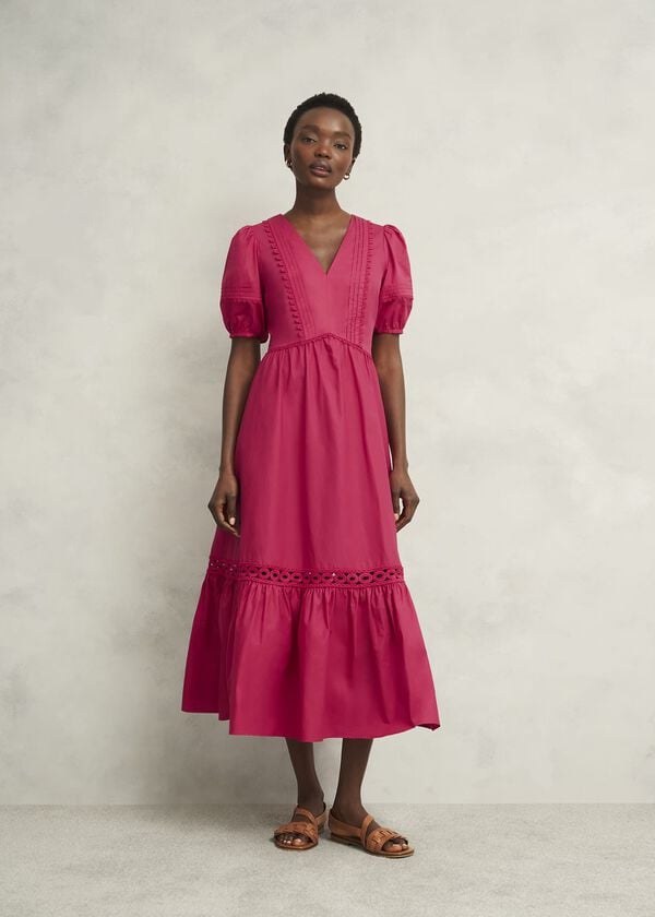 hobbs Harriet Dress Bright Pink