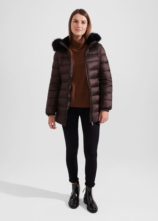 Hobbs Harriet Puffer Chocolate