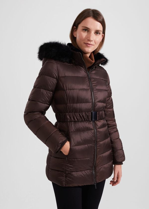 hobbs Harriet Puffer Chocolate
