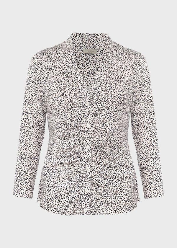 Hobbs Hattie Printed Top Ivory Multi