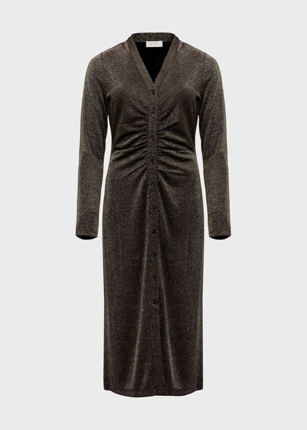 Hobbs Hatty Jersey Dress Gold