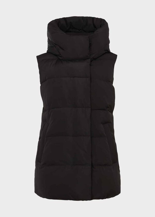 Hobbs Heather Water Resistant Padded Gilet Black