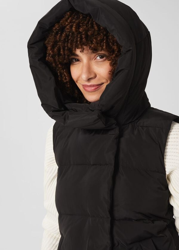 Hobbs Heather Water Resistant Padded Gilet Black