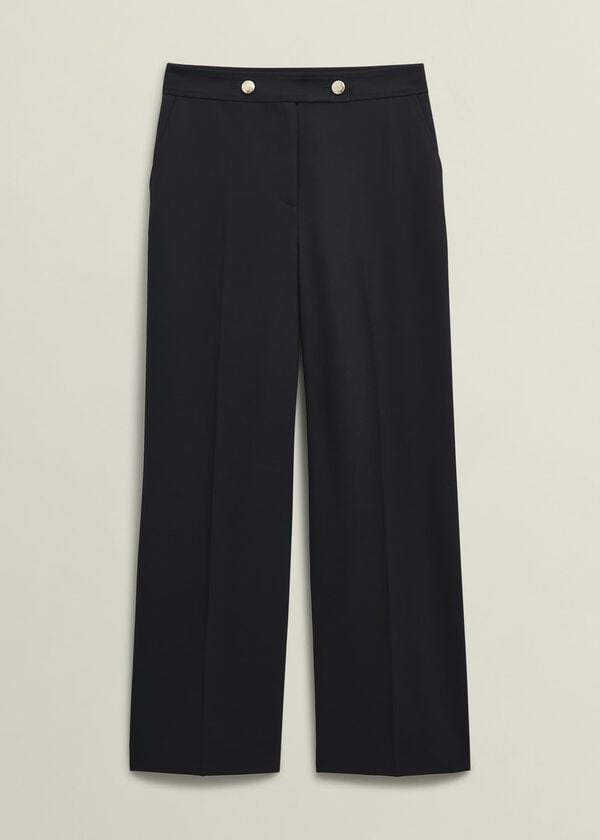 Hobbs Heidi Wool Blend Trousers Black