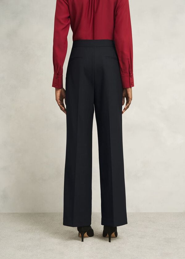 Hobbs Heidi Wool Blend Trousers Black