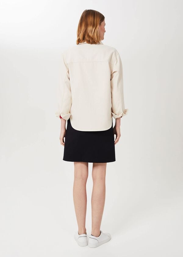 Hobbs Hensely Shirt Jacket Natural